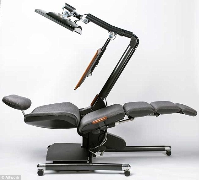 Նորարական աթոռը թույլ է տալիս համակարգչով աշխատել պառկած վիճակում